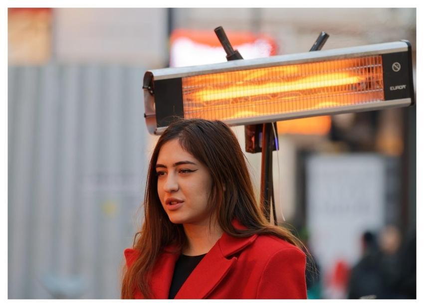 Girl Casual Outdoor Terrace