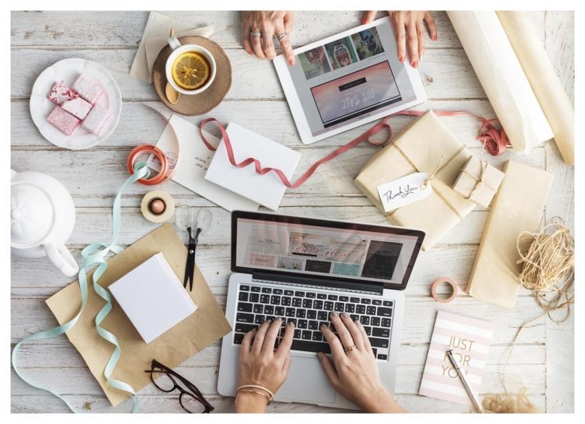 Desktop Laptop Crafts Still Life