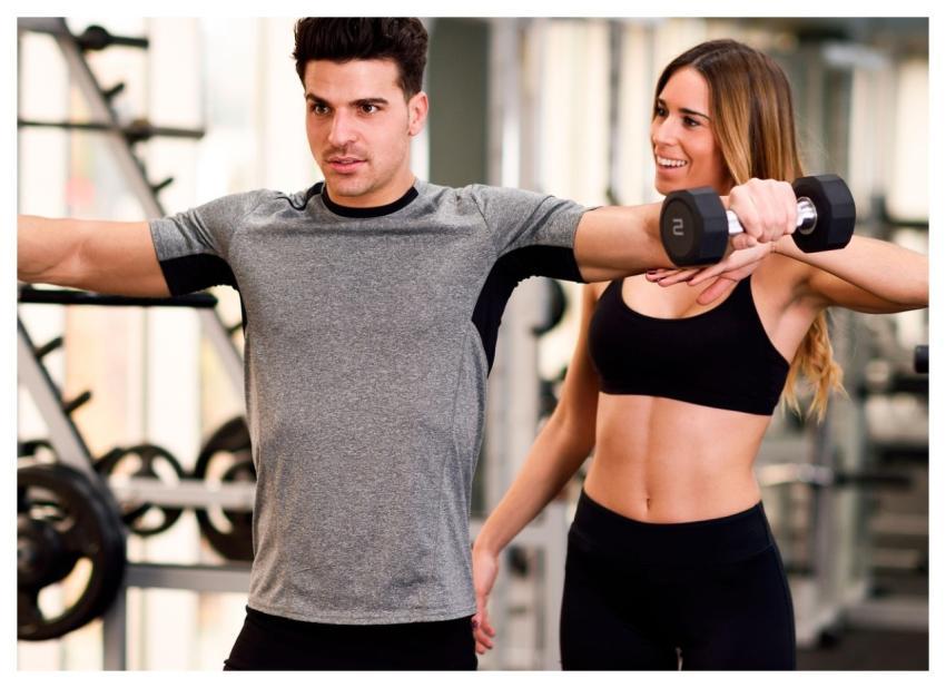 Couple Gym Exercise Fitness