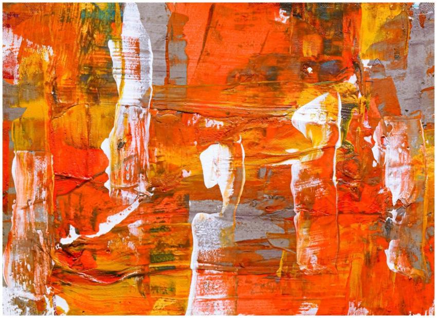 Explore this energetic abstract expressionist artw