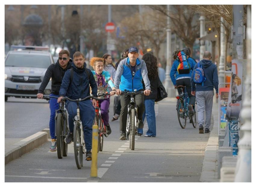 People Bicyclists Running Bikes