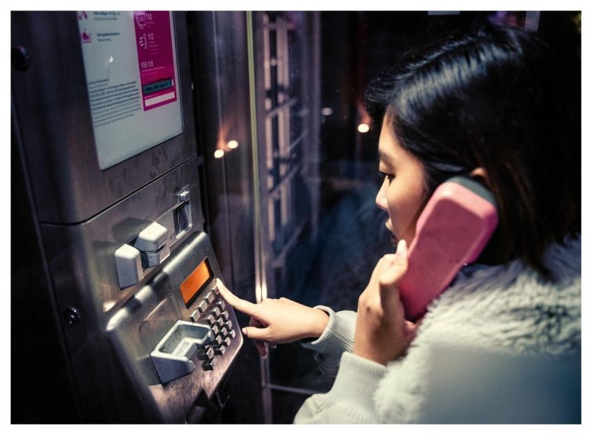 Phone Phone Booth Call Night