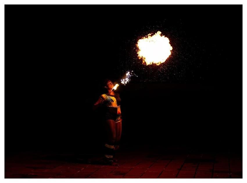 Dancer Fire Breathing Fire Breather Fire