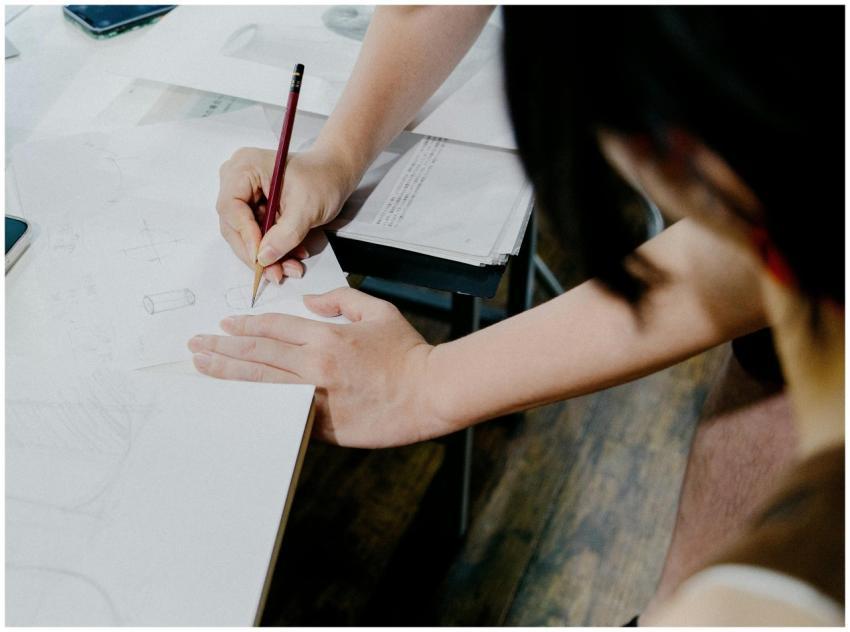 Art students engaged in a sketching session in a S