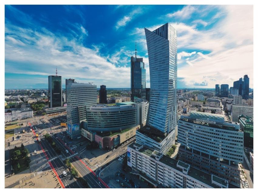 Skyscrapers High Buildings Panorama Of The City Mo