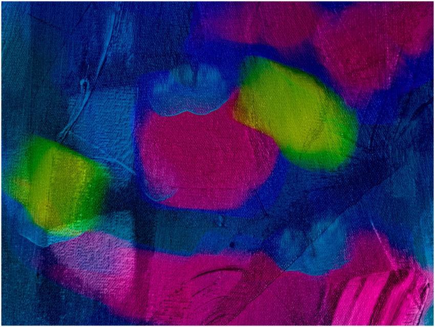 Colorful abstract expressionism painting with dyna