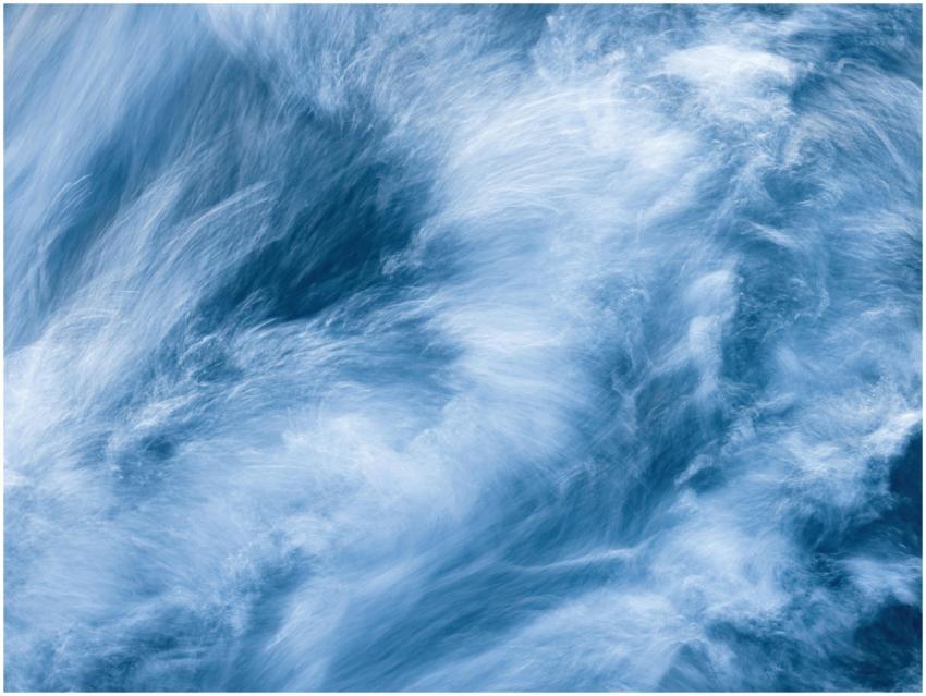 An abstract capture of moving water with blurred t