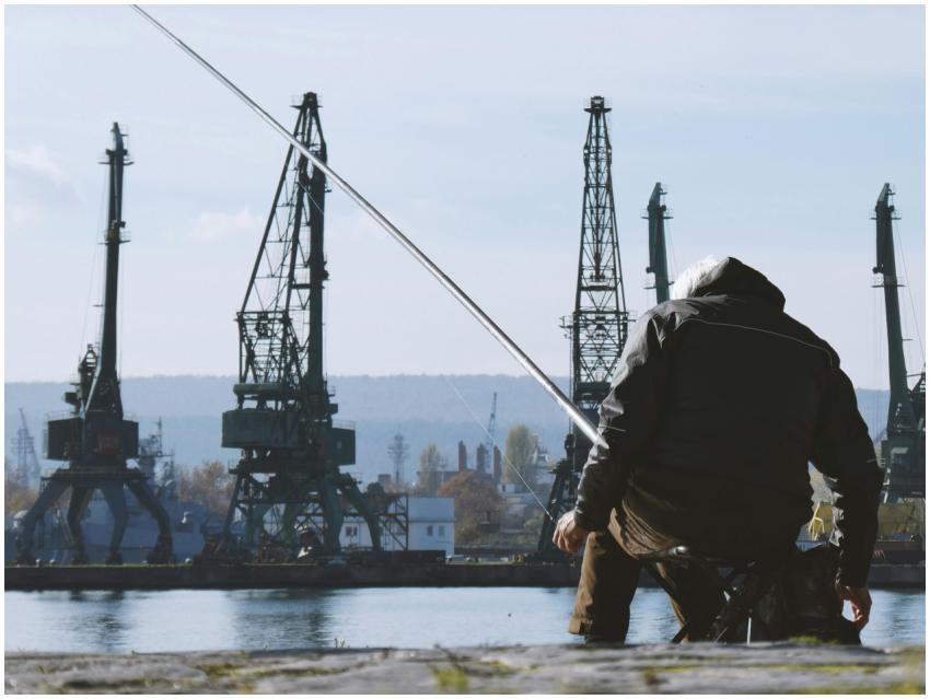 Fishing Industrial Port Scene