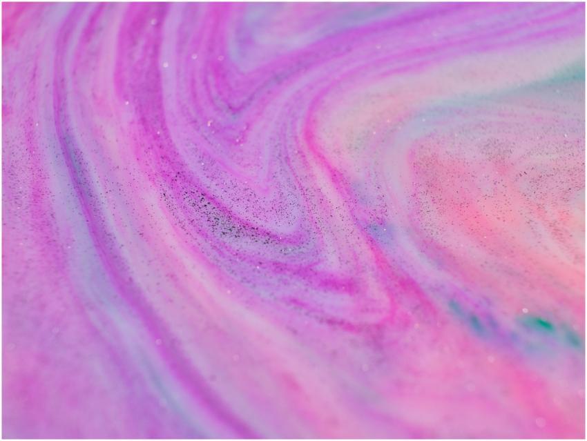 A close-up of a vibrant pink and purple abstract s