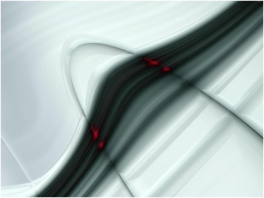 A modern, minimalist abstract design with smooth c