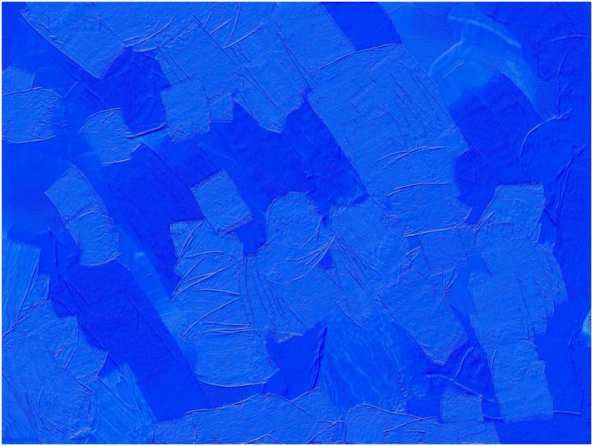 Vibrant blue abstract art with textured patterns p
