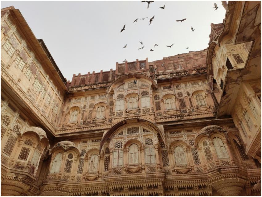 Explore the intricate architecture of Mehrangarh F