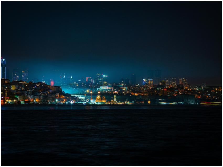 Captivating night view of Istanbul's illuminated s