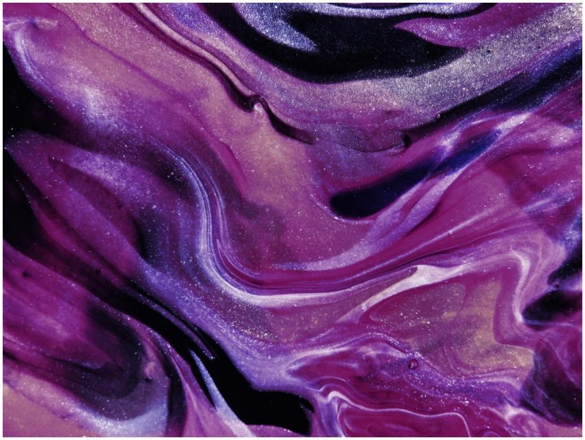 Glittery abstract art with vibrant purple and lila