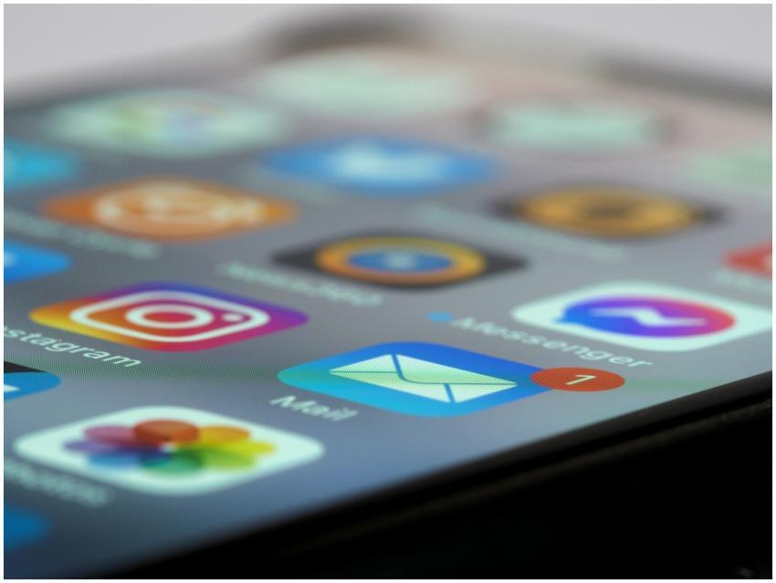 Detailed close-up of smartphone screen displaying