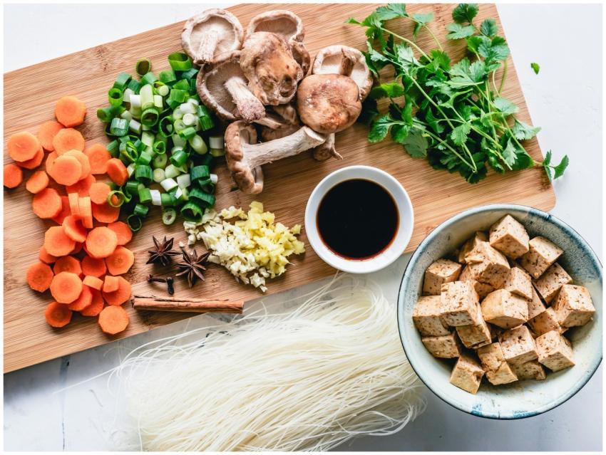 Vibrant assortment of fresh vegetables, herbs, and