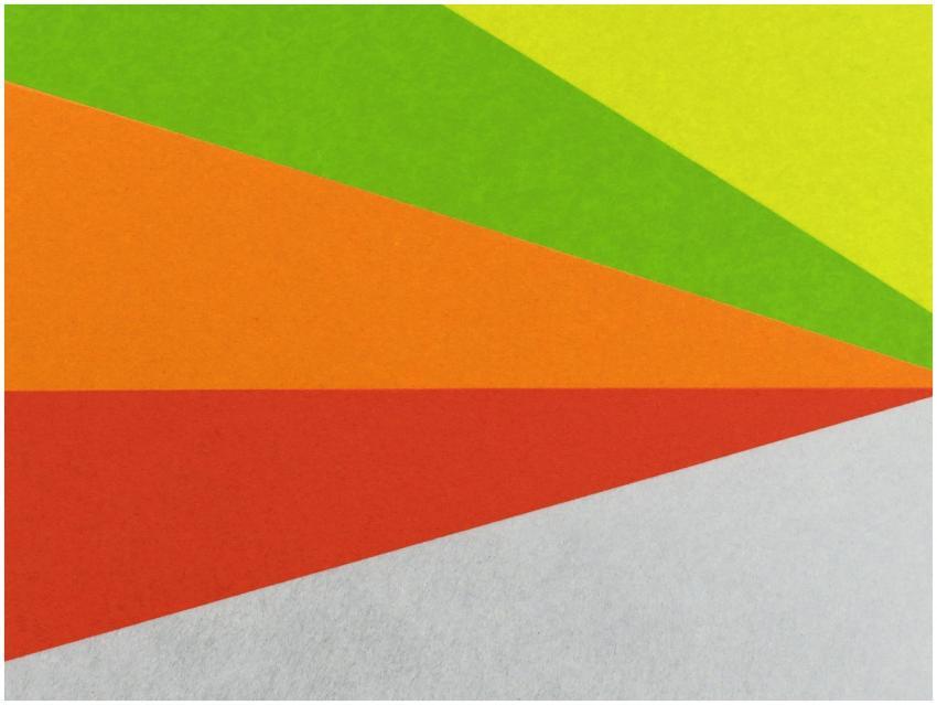 Vibrant geometric design with layered paper in bri