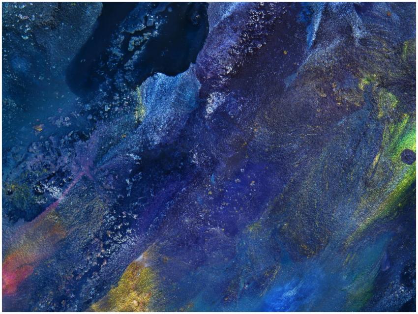 A captivating abstract painting with rich blue tex