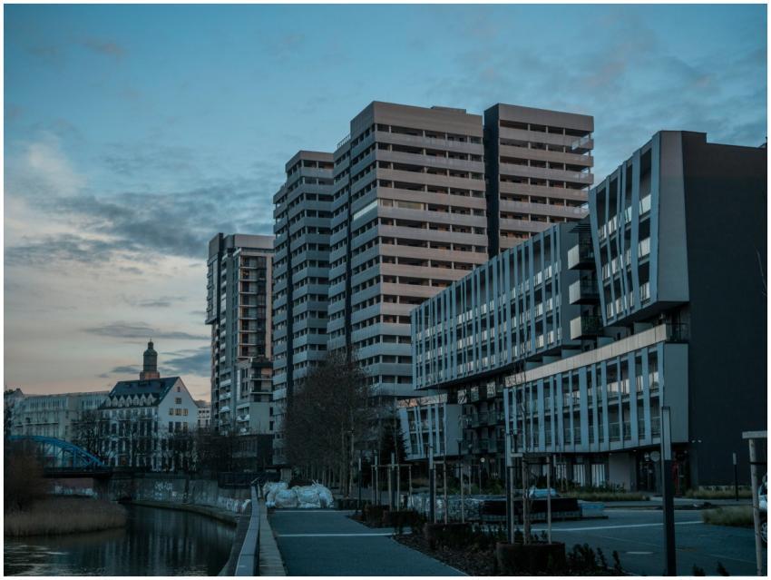 Cityscape of Wrocław, Poland featuring modern buil