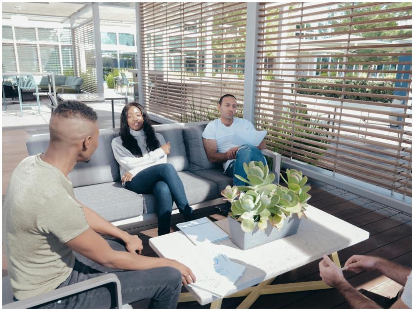 Diverse group of colleagues discussing strategies