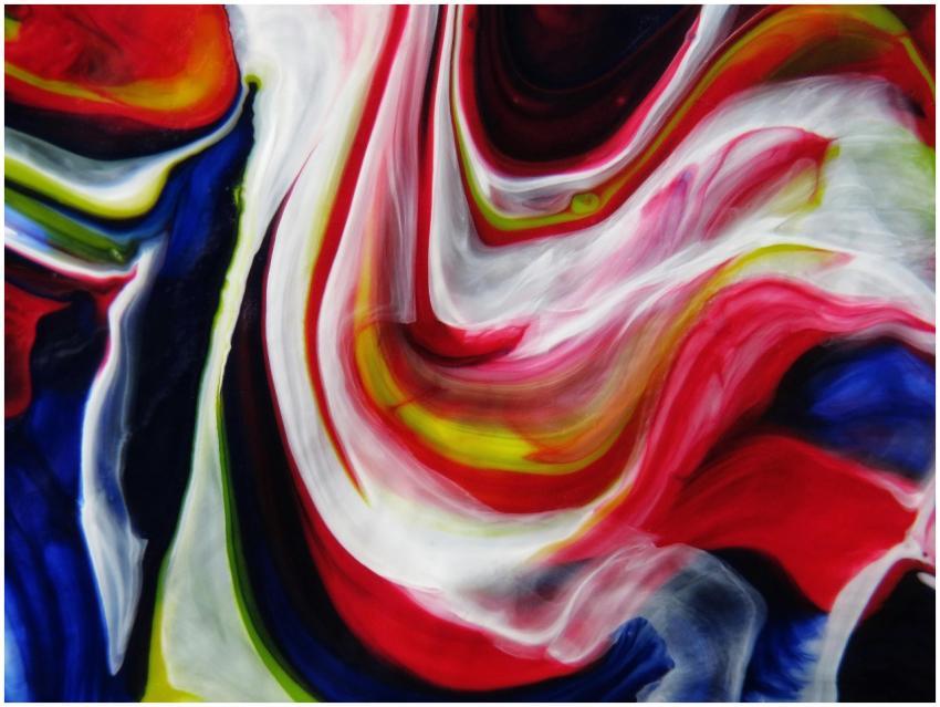 Dynamic and eye-catching abstract painting showcas
