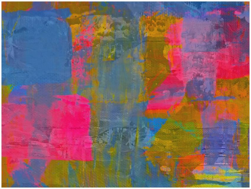 Dynamic abstract art with vibrant colors and bold