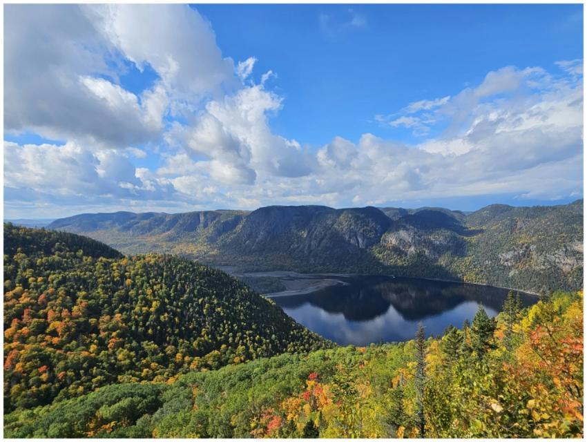 Breathtaking autumn landscape overlooking a serene