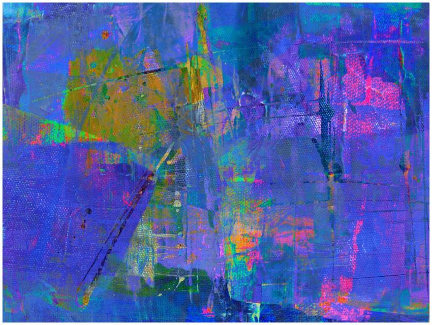 Colorful abstract artwork with bold brush strokes