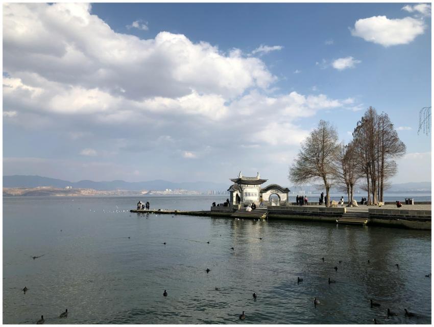 Scenic Dianchi Lake Pagoda
