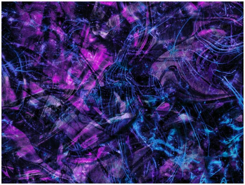 Dynamic abstract design with bold purple and blue