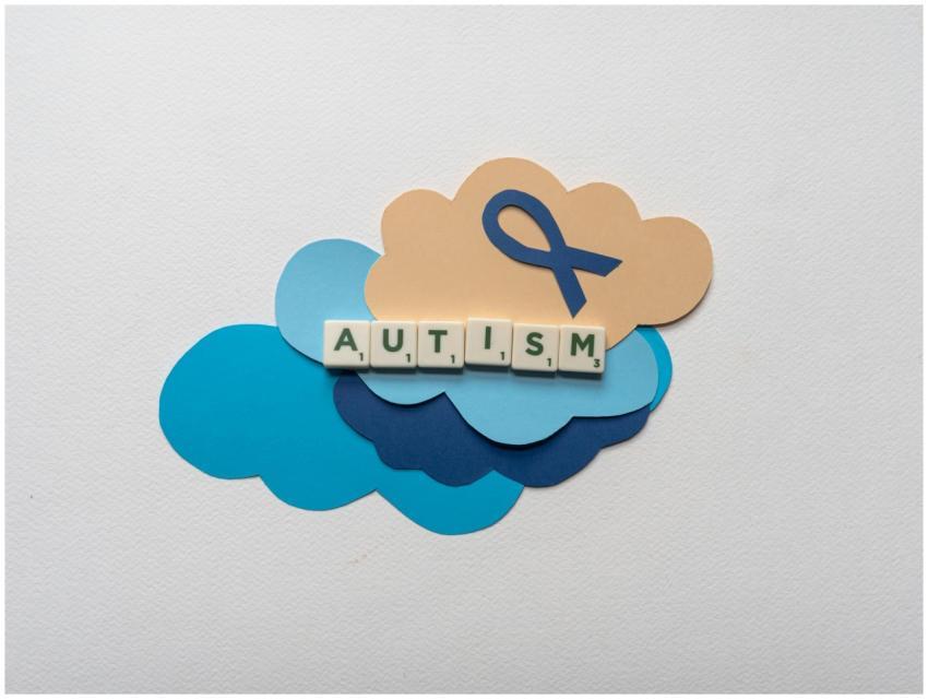 Creative representation of autism awareness using