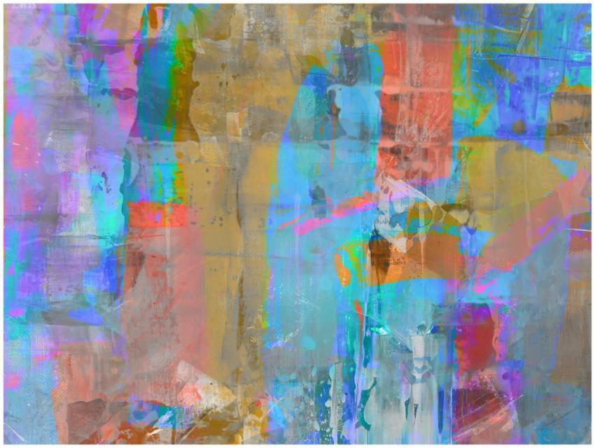 Vibrant contemporary abstract art with bold colors