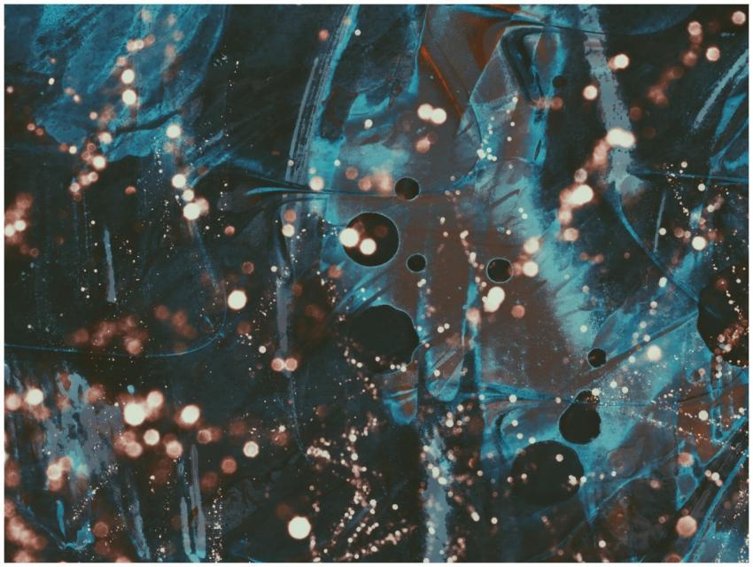 Vibrant abstract artwork featuring intricate patte