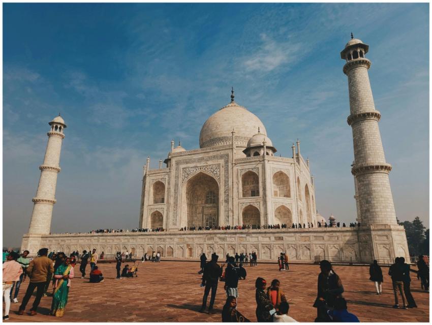 Explore the iconic Taj Mahal in Agra, India, a sym