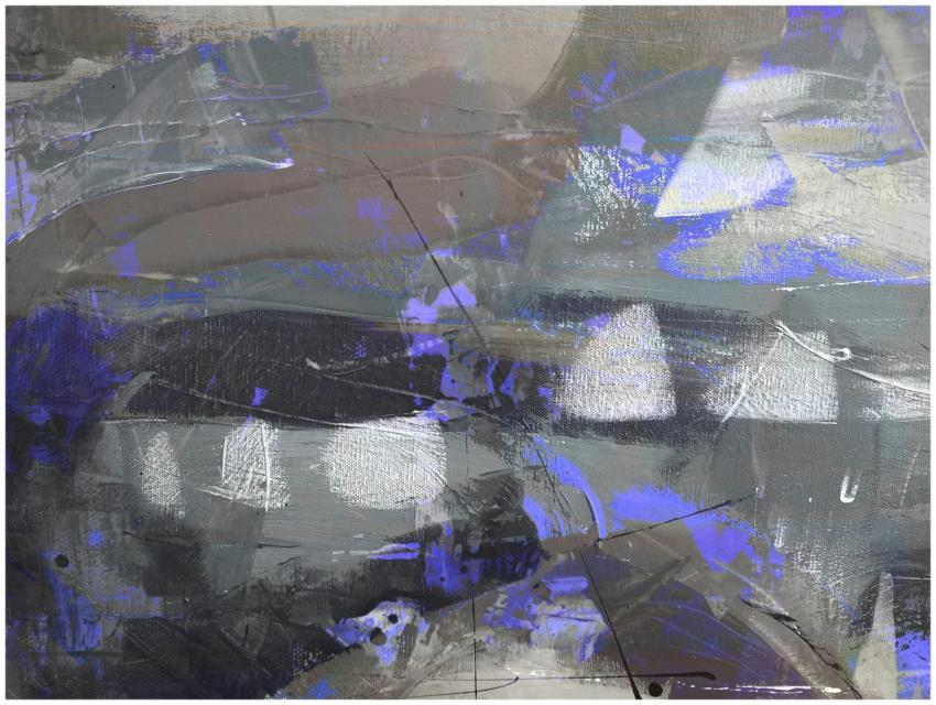 Colorful abstract painting with dynamic brush stro