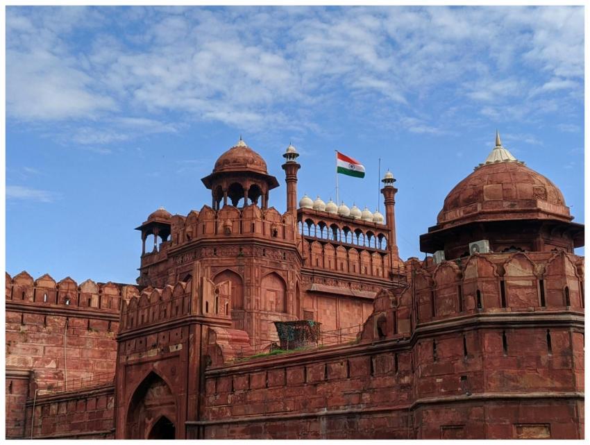 Stunning view of the historic Red Fort in Delhi, I