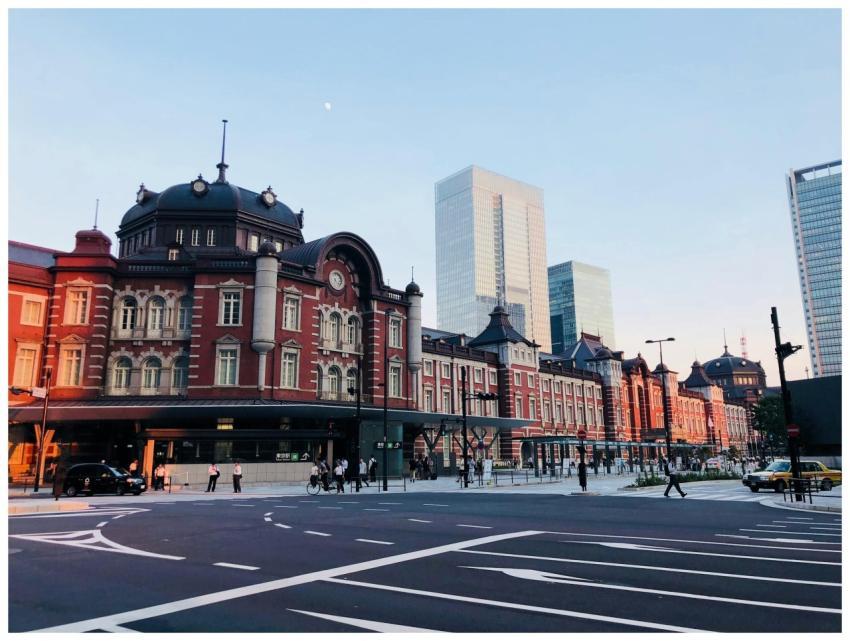 A beautiful view of Tokyo Station in Chiyoda City,