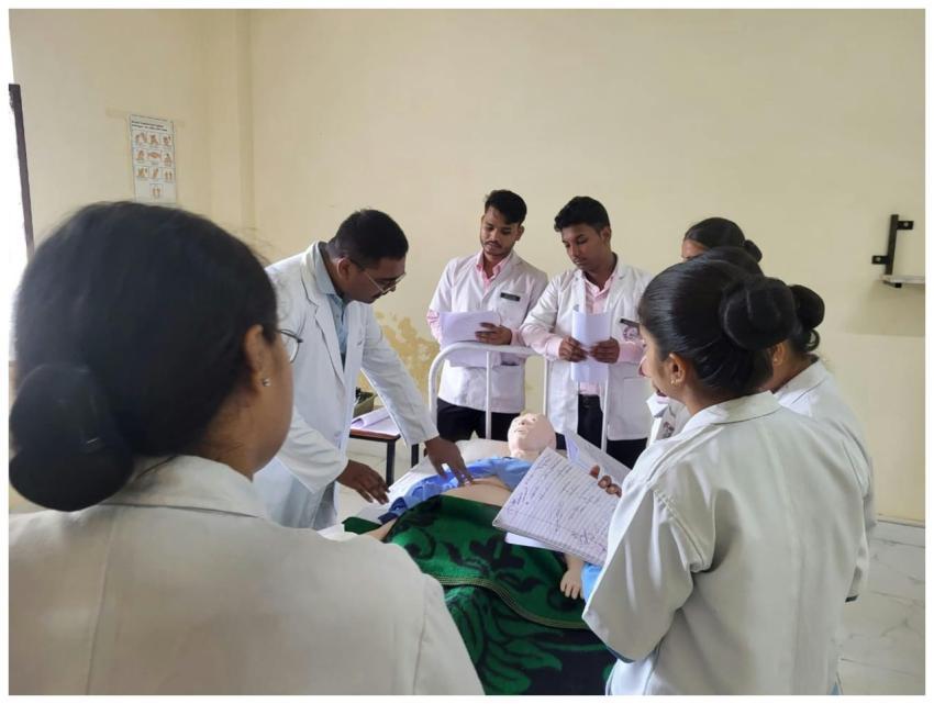 Group of medical students in Lucknow engaged in pr