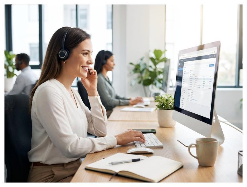 Woman Office Work Desk