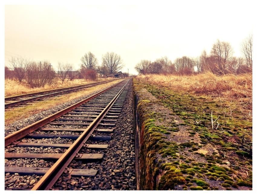 Rail Railroad Countryside Railway