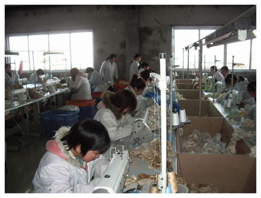 Worker Factory Sewing Machine