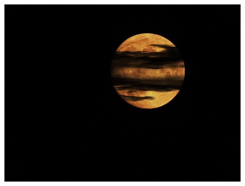 Moon Night Sky Night Clouds