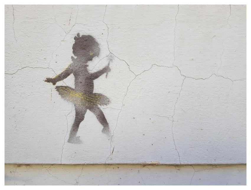 Graffiti Street Art Girl Wall Painting