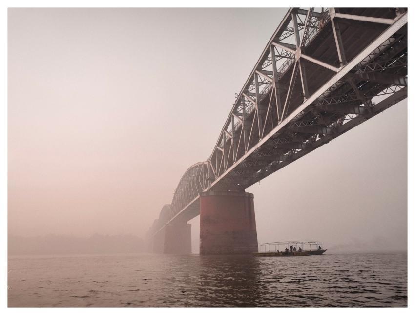Ganges Varanasi Bridge River