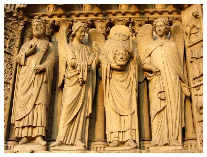 Statues Sculptures Notre Dame Paris