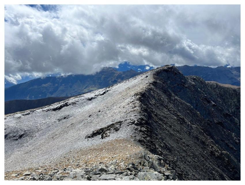 The White Top Of The White Alpine Route Alps Walk