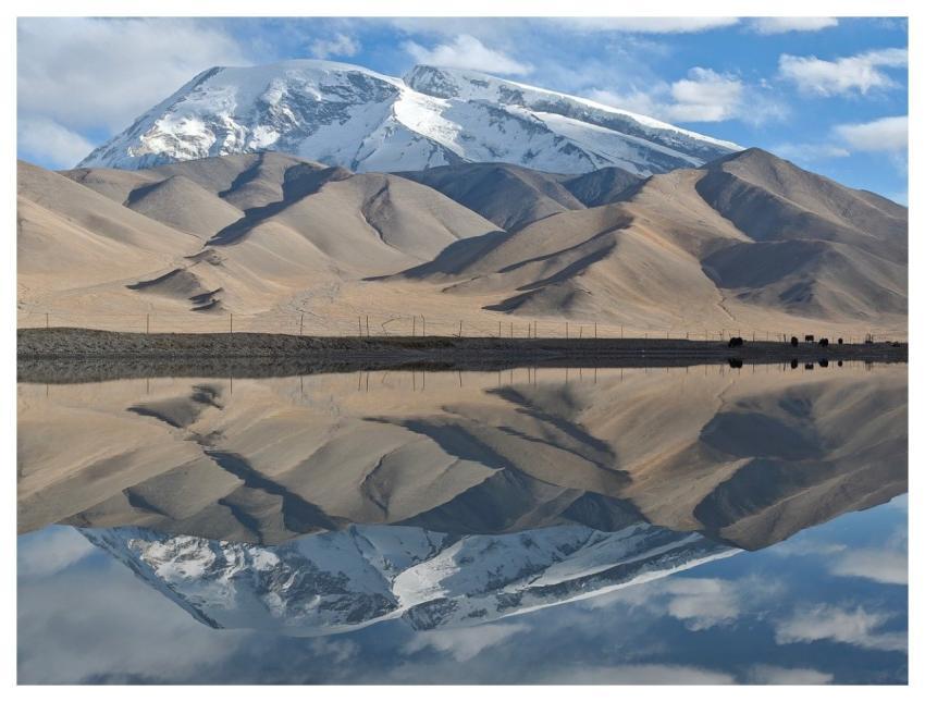 Muztagh Mountain Mirror Xinjiang