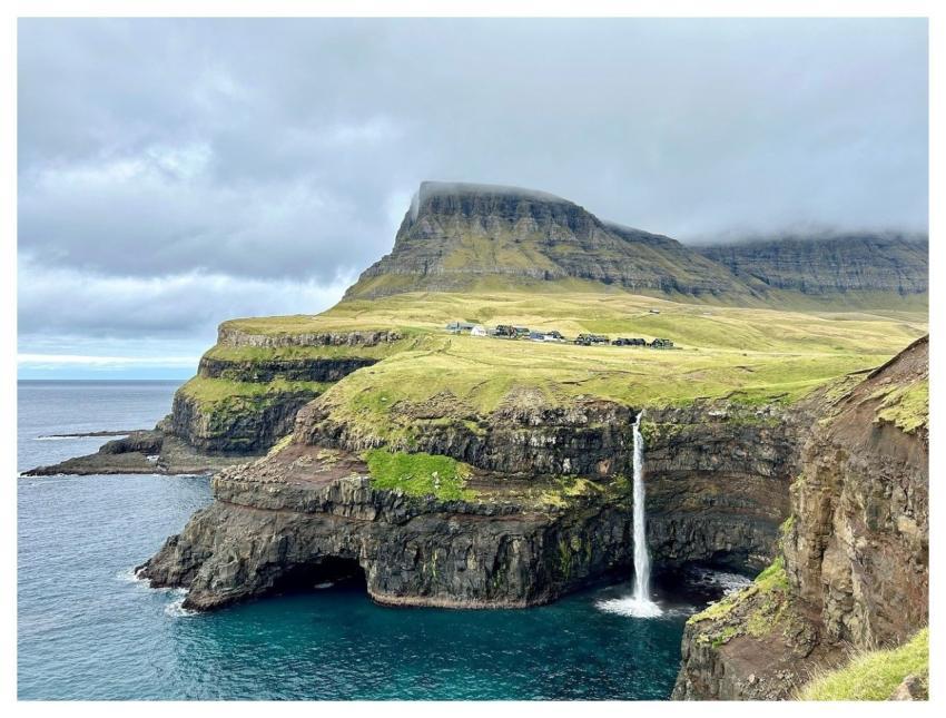 Nature Waterfall Island Ocean