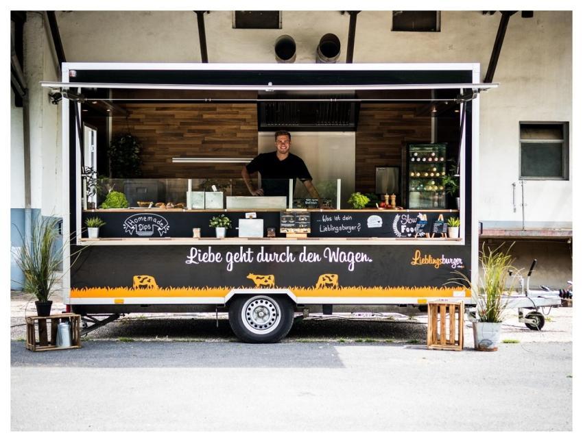 Food Stand Food Car Burgers Server