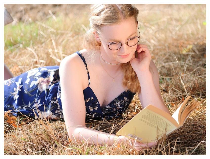 Girl Teenager Reading Book